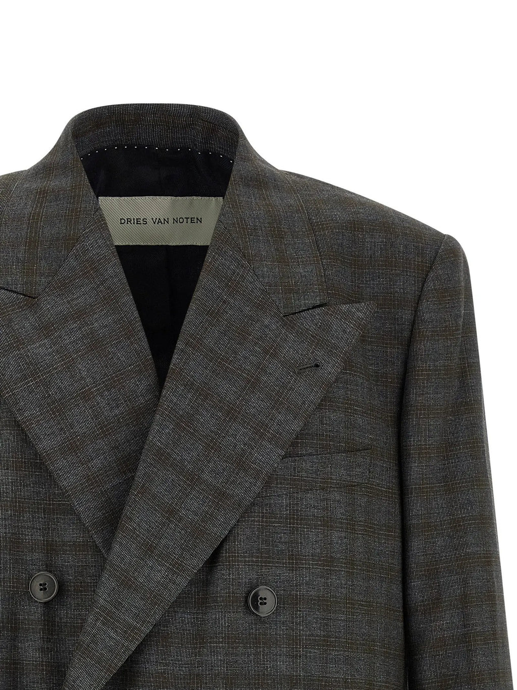 Dries Van Noten Gray Wool Blazer