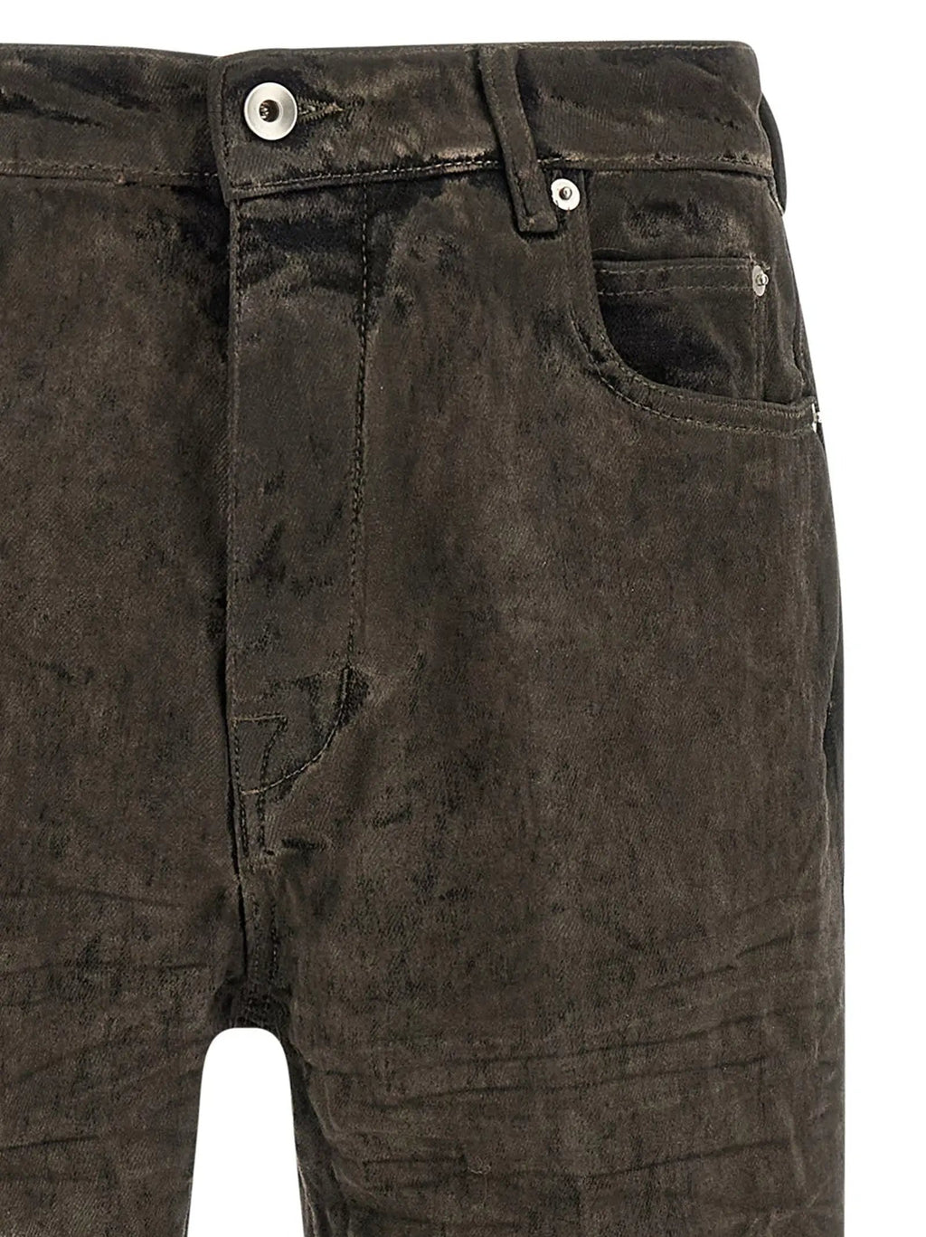 Rick Owens Gray Cotton Bermuda Shorts
