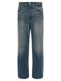 Dries Van Noten Blue Cotton Relaxed Fit Jeans
