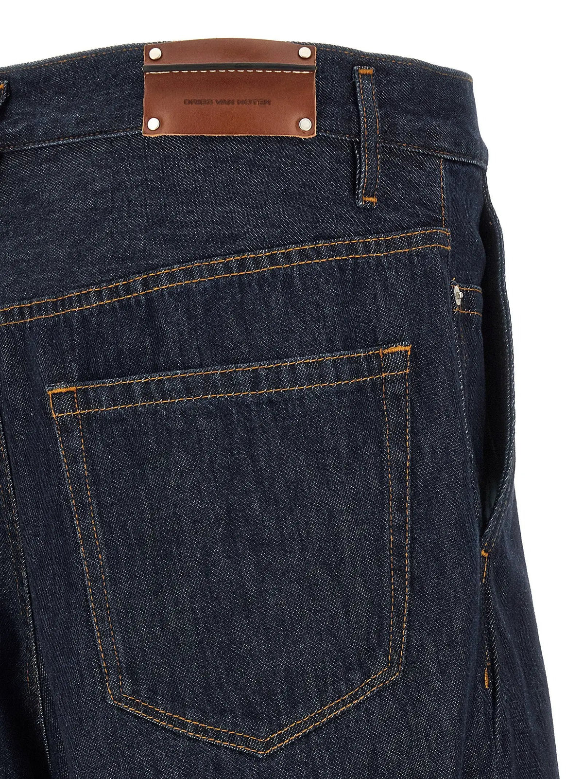 Dries Van Noten Dries Van Noten Blue Cotton Jeans Denim