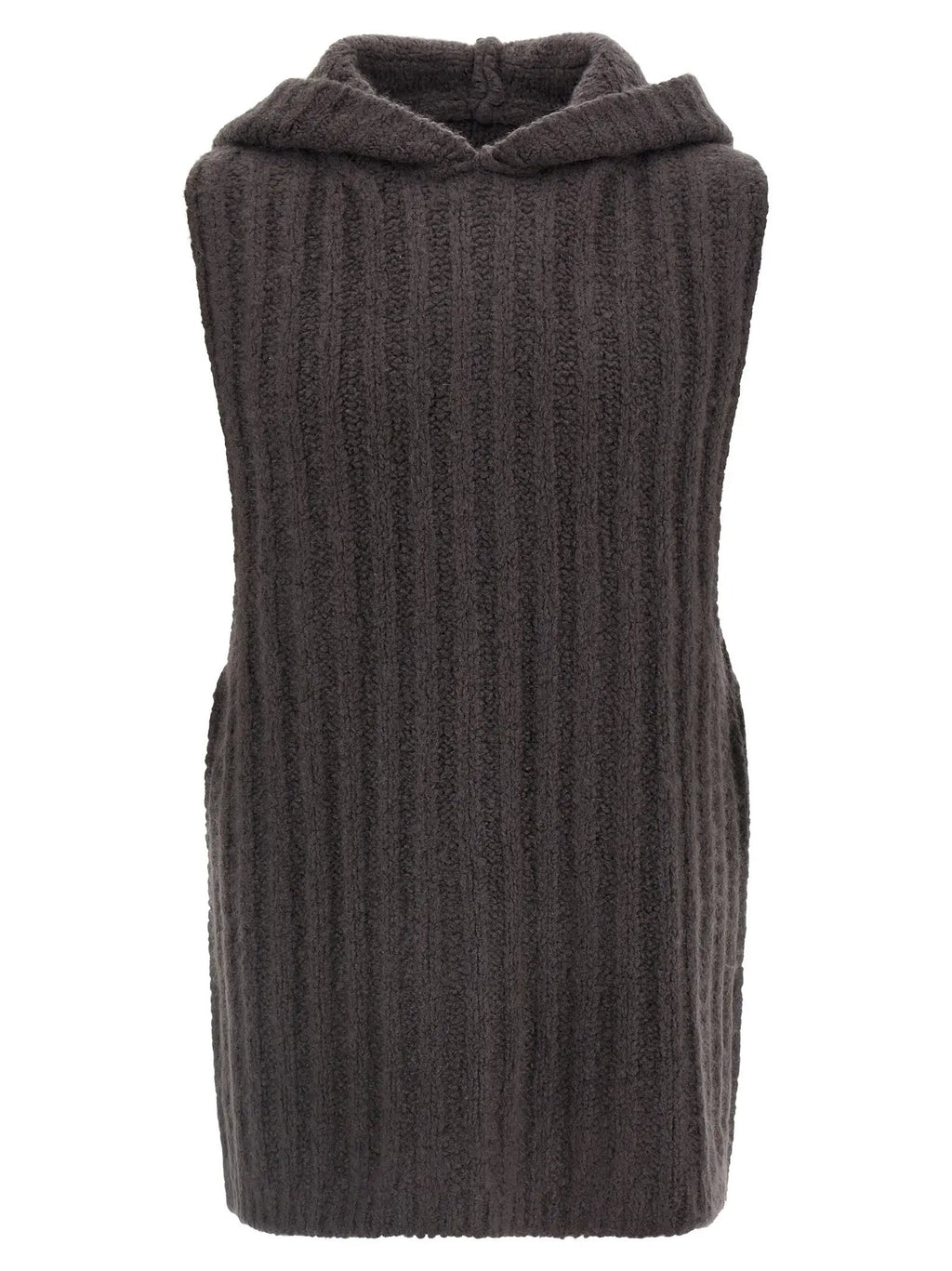 Rick Owens Gray Cashmere Sleeveles Sweater