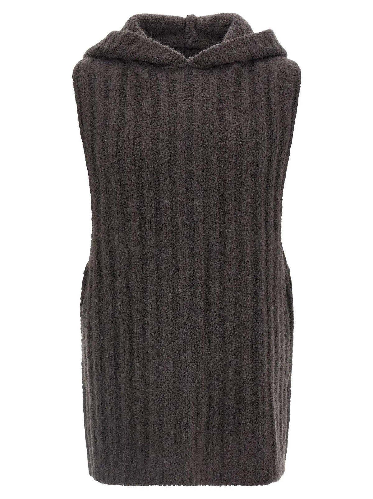 Rick Owens Gray Cashmere Sleeveles Sweater
