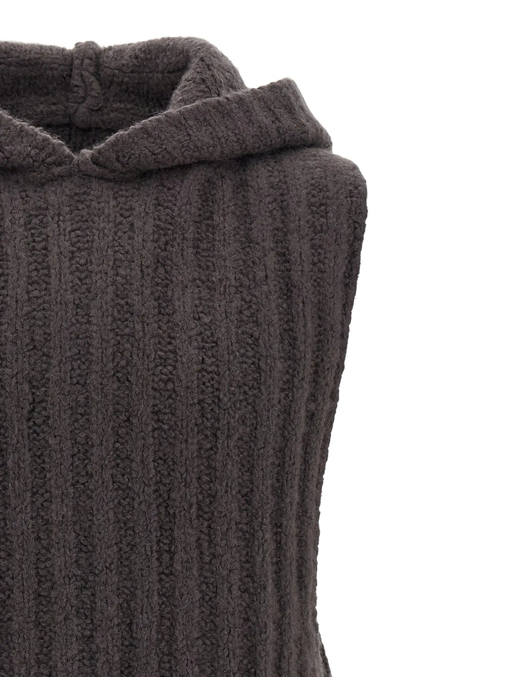 Rick Owens Gray Cashmere Sleeveles Sweater
