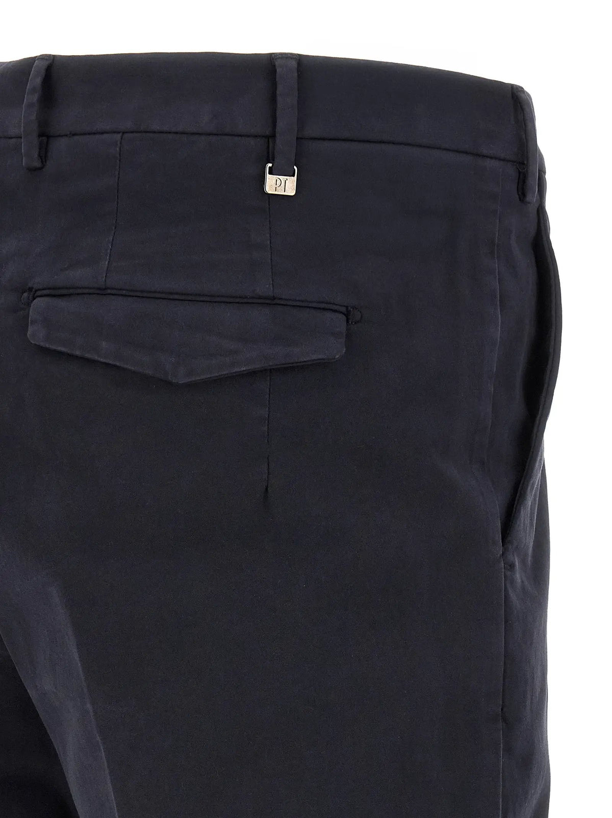 PT Torino Blue Cotton Casual Pants