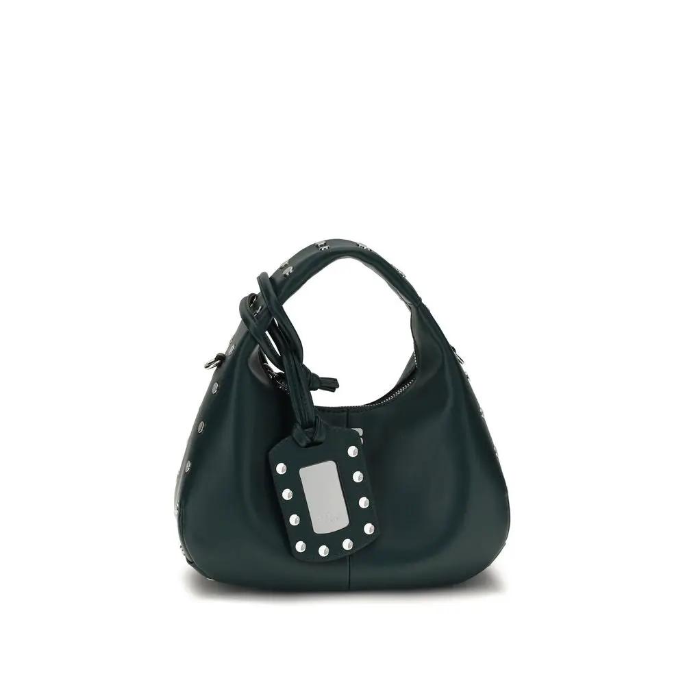 Ganni Ganni Bicolor Recycled Leather Shoulder Bag