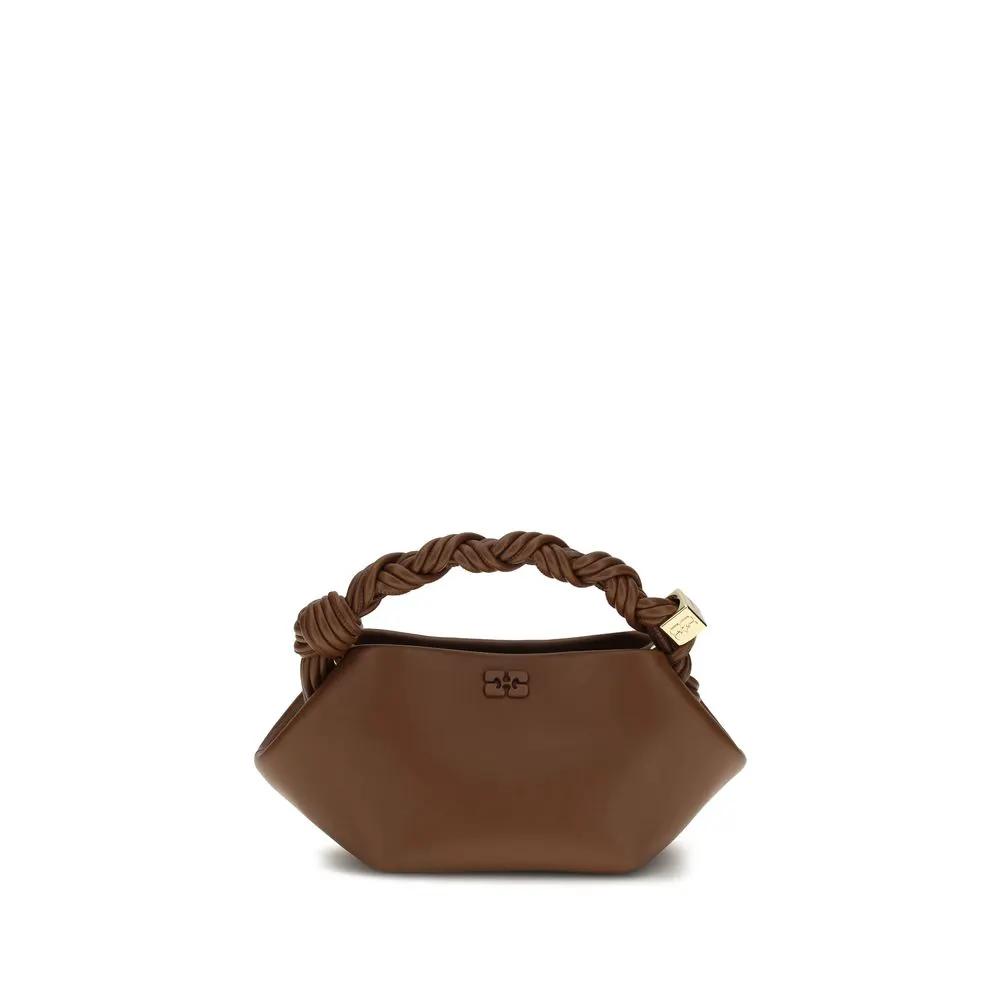 Ganni Ganni Brown Recycled Leather Shoulder Bag