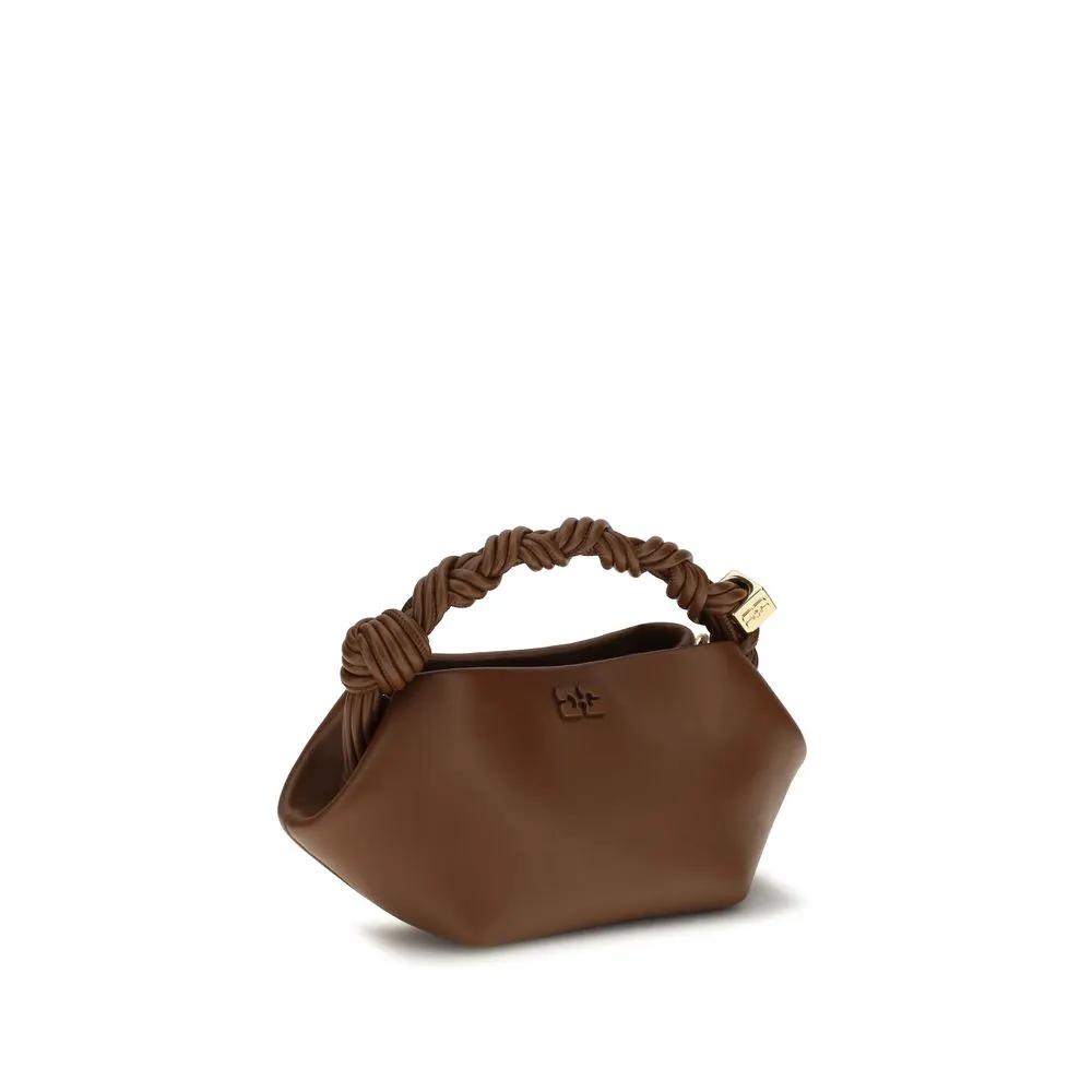Ganni Ganni Brown Recycled Leather Shoulder Bag