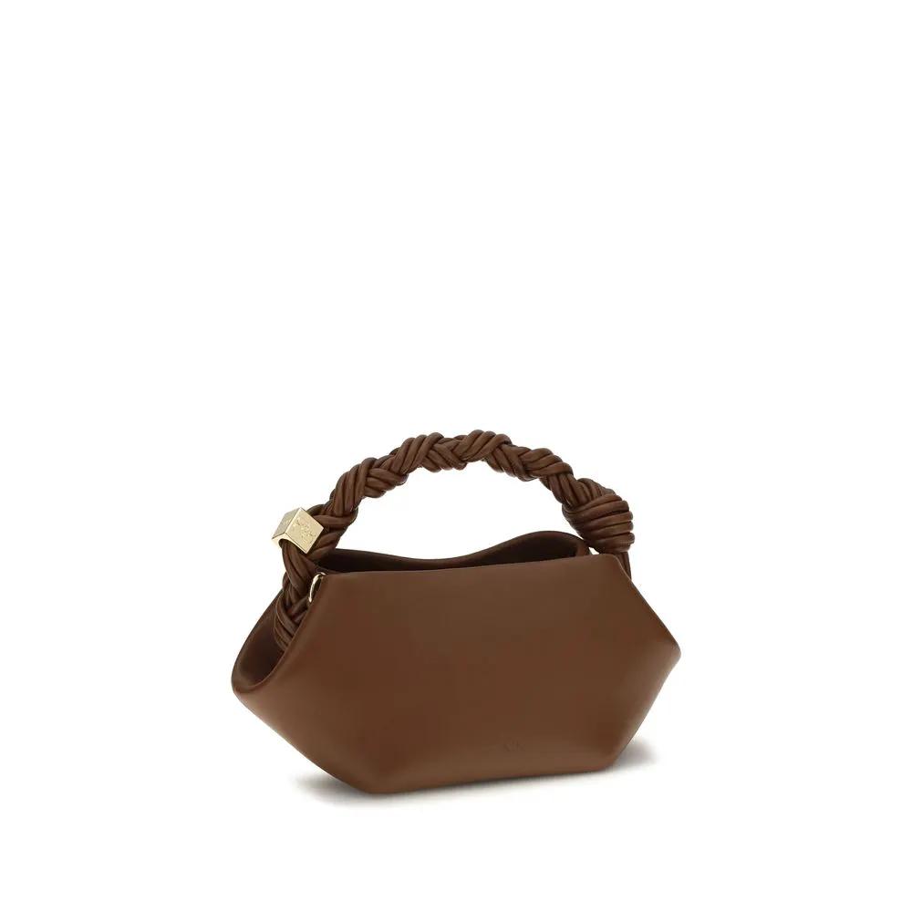 Ganni Ganni Brown Recycled Leather Shoulder Bag