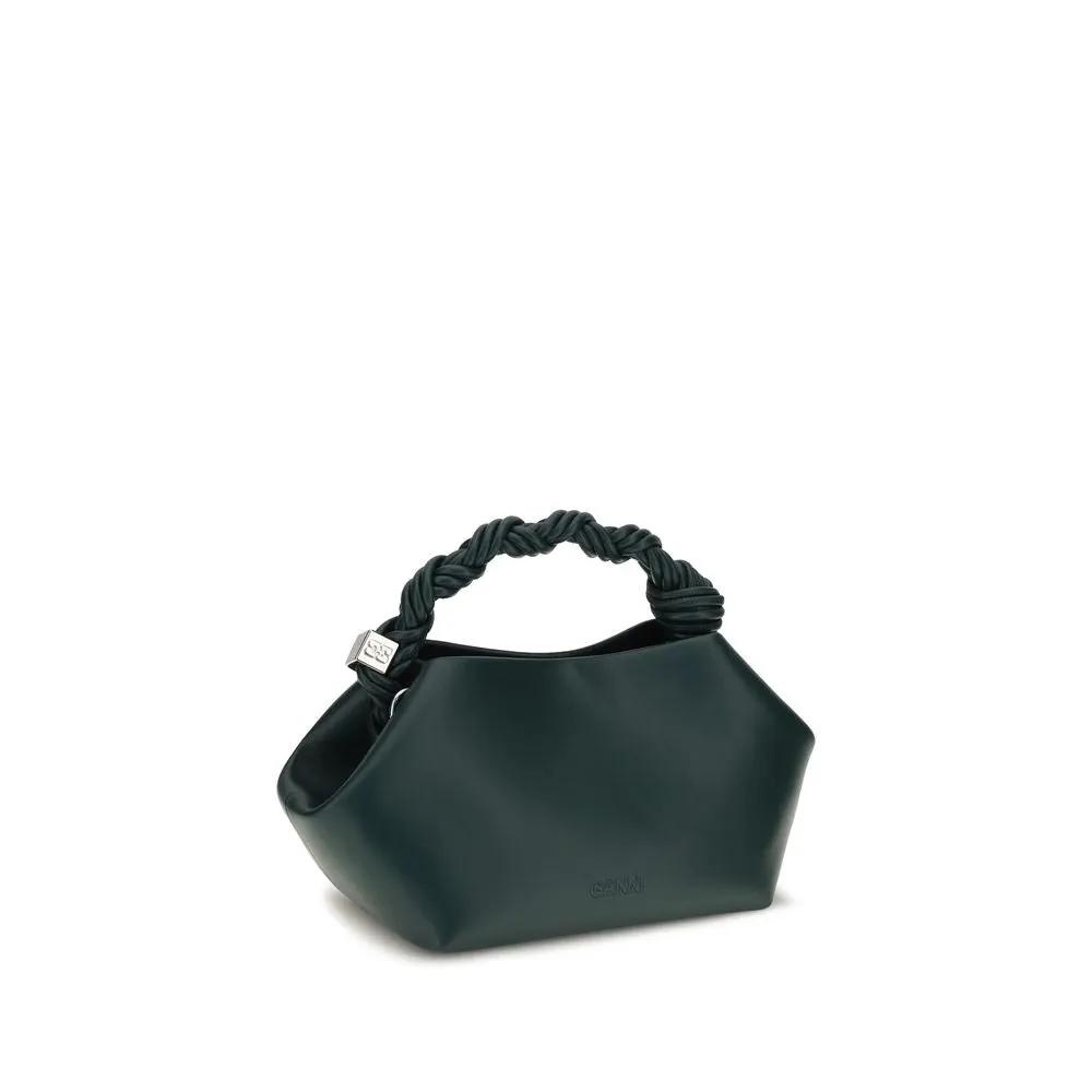 Ganni Ganni Bicolor Recycled Leather Shoulder Bag
