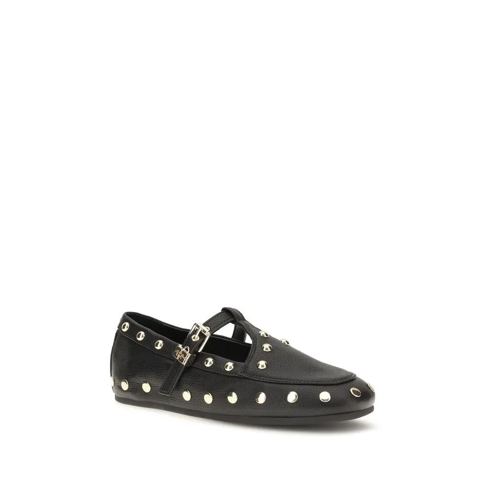 Ganni Ganni Black Recycled Polyester Ballet Flats
