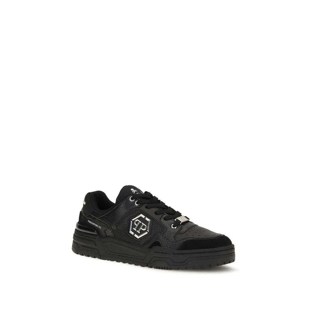 Philipp Plein Philipp Plein Black Polyester Low Top Sneakers
