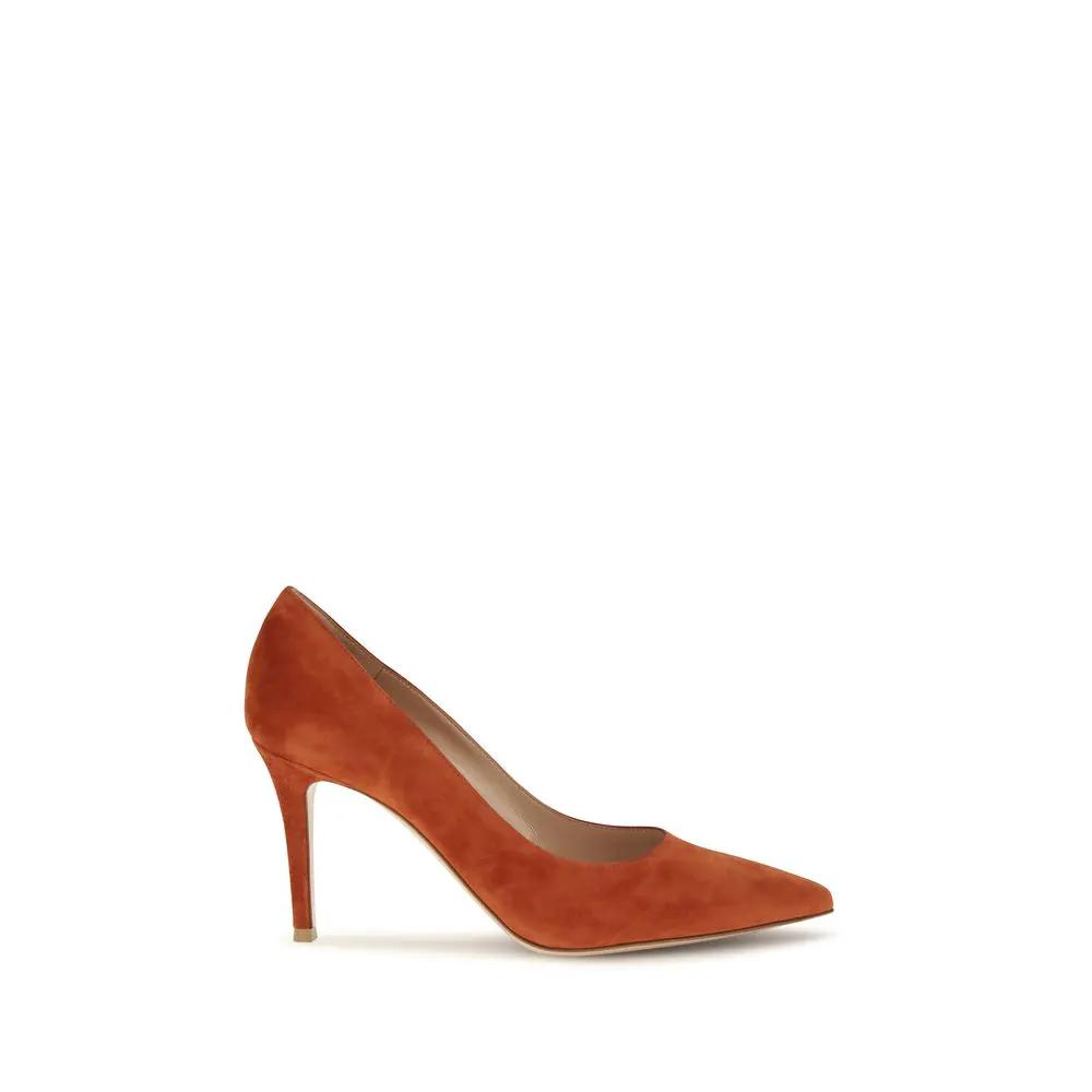 Gianvito Rossi Gianvito Rossi Red Calf Leather Bos Taurus High Heel Pumps