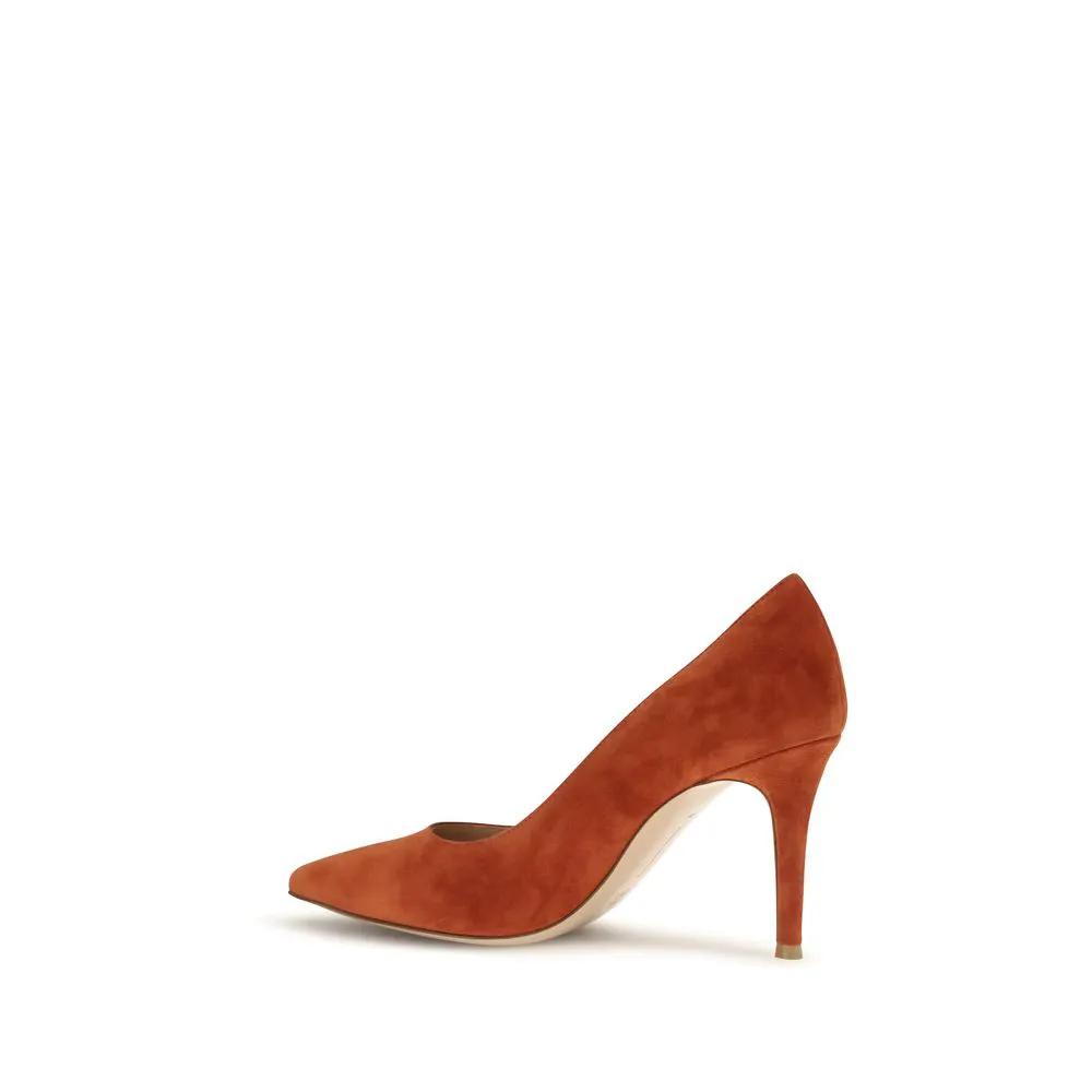 Gianvito Rossi Gianvito Rossi Red Calf Leather Bos Taurus High Heel Pumps