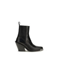 Rabanne Rabanne Black Calf Leather Bos Taurus Ankle Boots