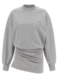 The Attico Gray Cotton Short Dress