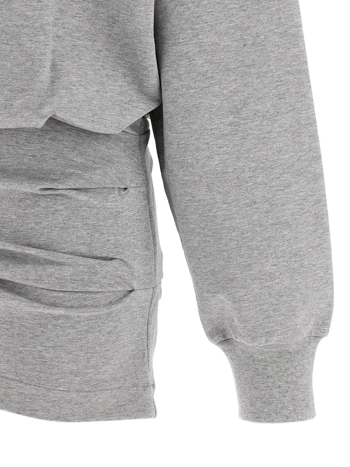 The Attico Gray Cotton Short Dress