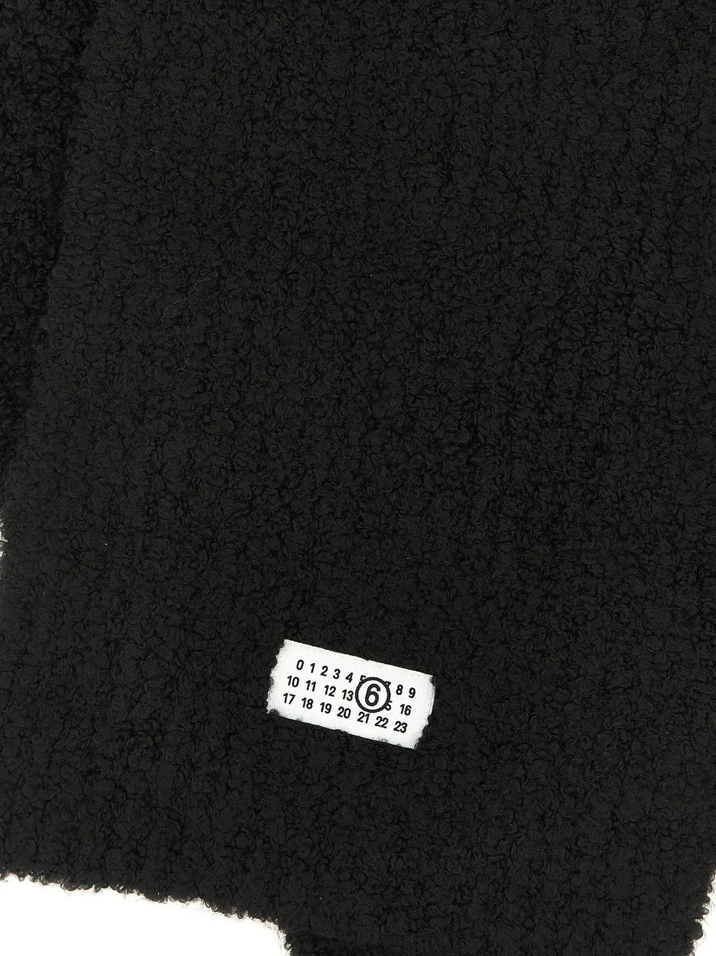 MM6 Maison Margiela Black Marabou Scarf