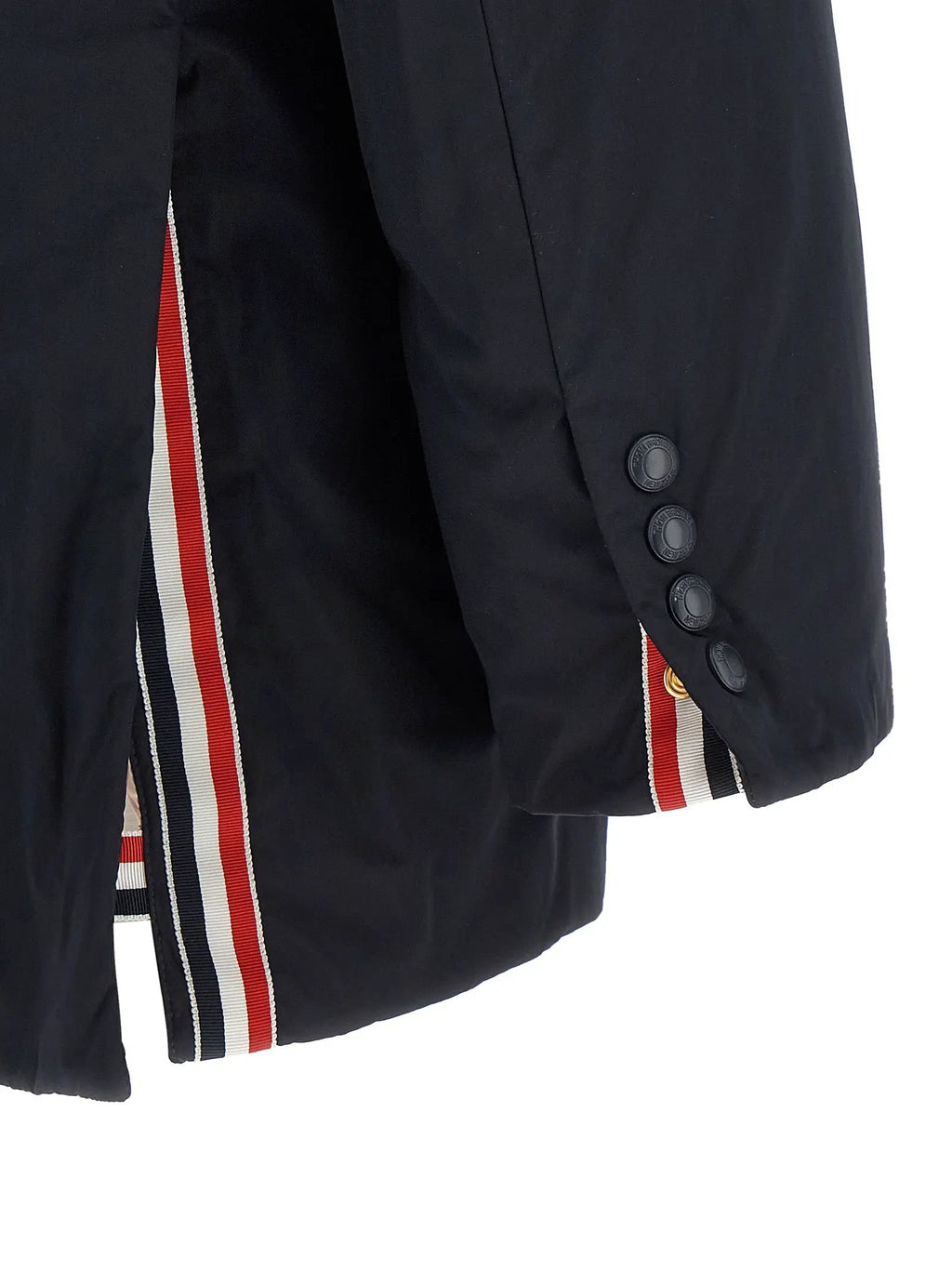 Thom Browne Blue Polyester Biker Jacket