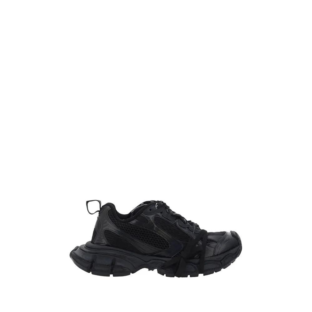 Balenciaga Black Polyurethane Chunky Sneakers