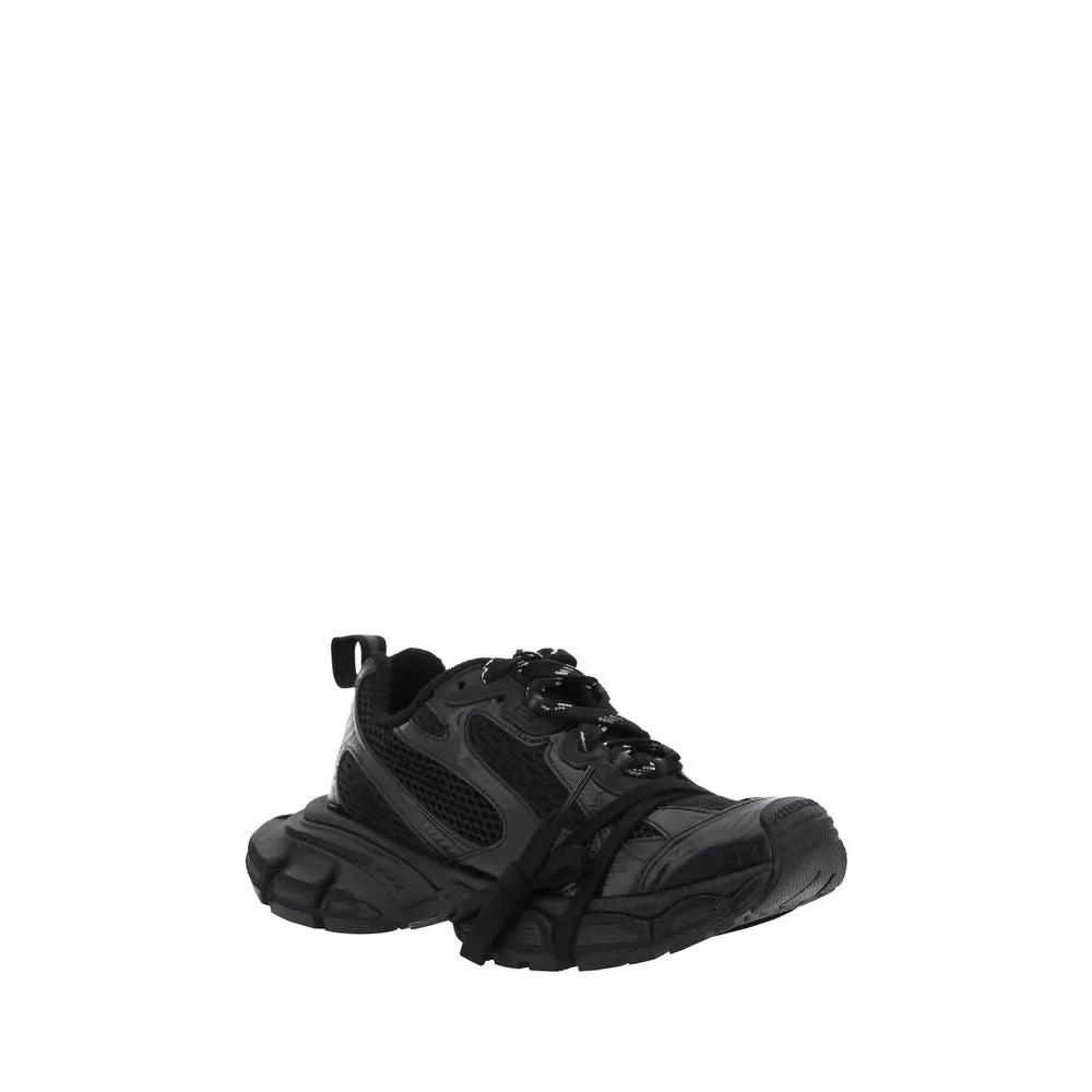 Balenciaga Black Polyurethane Chunky Sneakers