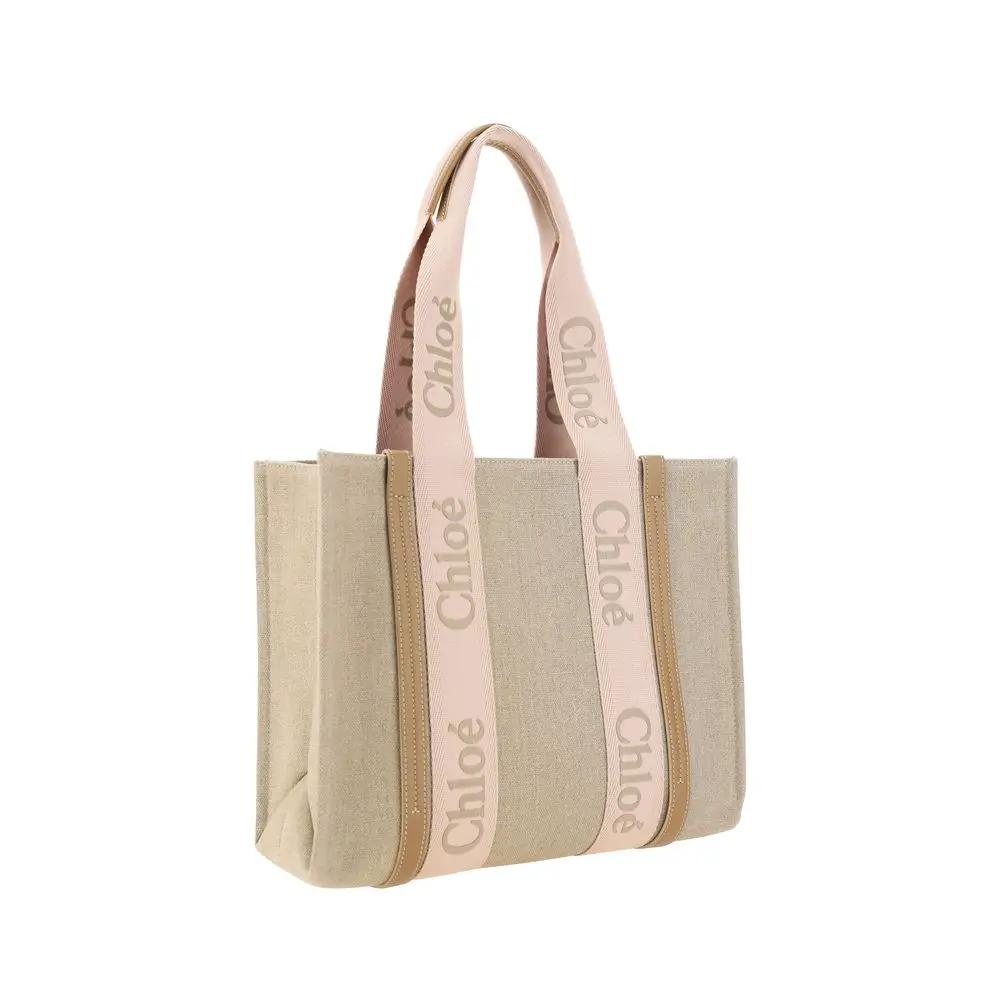 Chloé Chloé Brown Linen Shoulder Bag