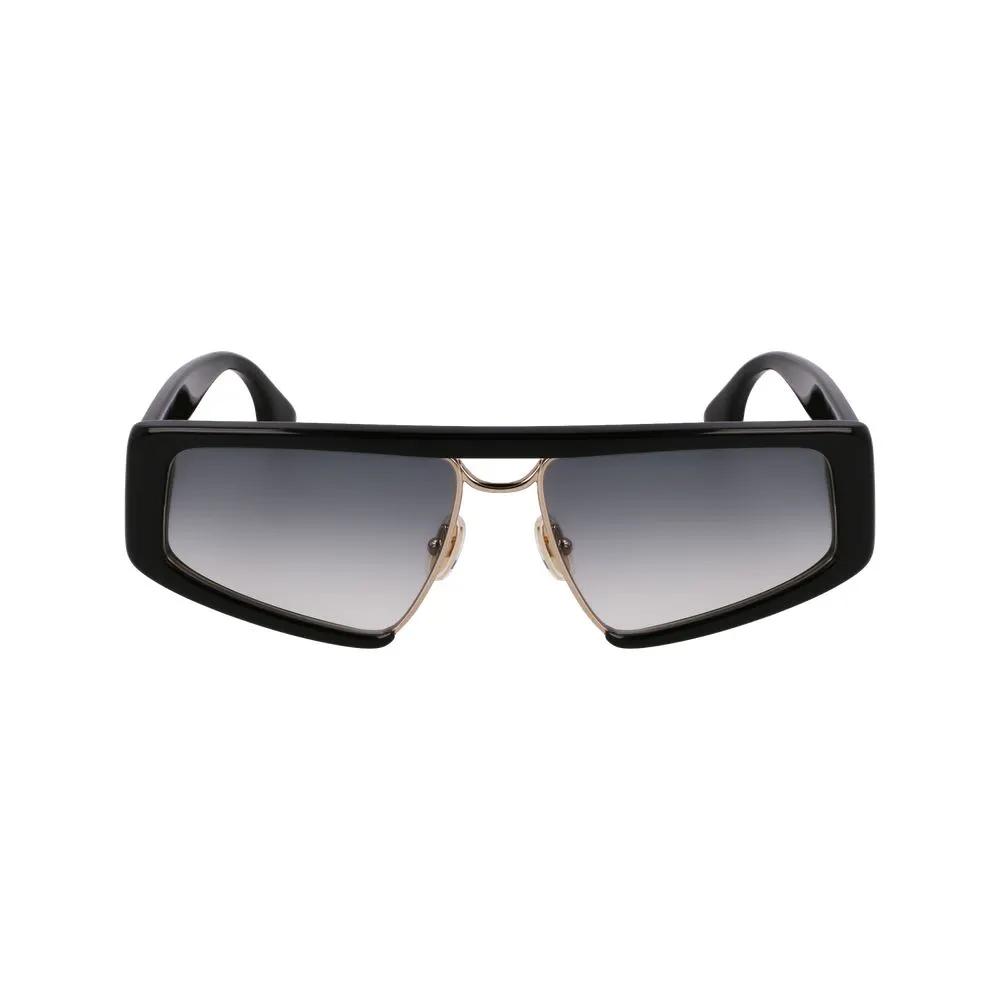 Victoria Beckham Victoria Beckham Black Metal & Plastic Sunglasses