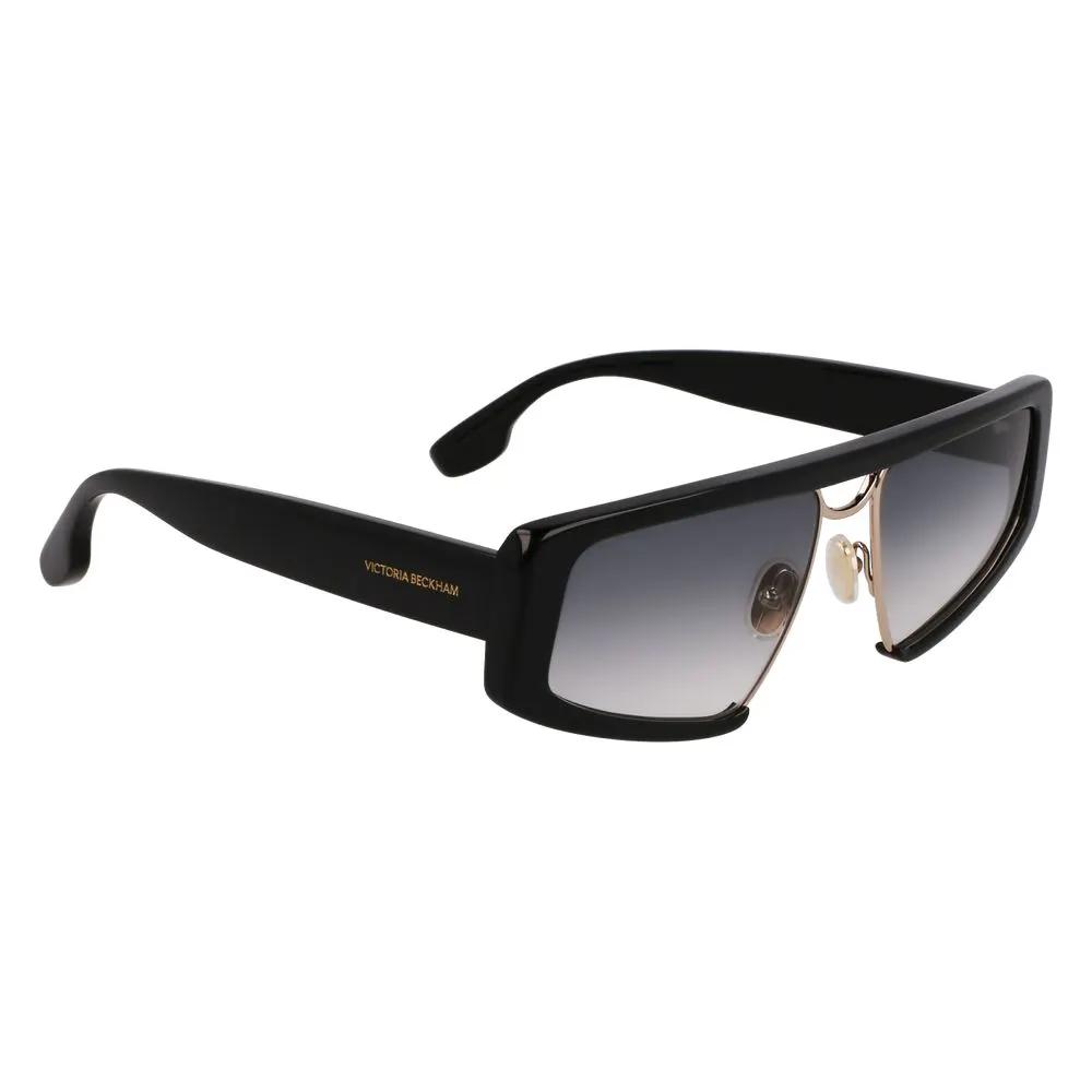 Victoria Beckham Victoria Beckham Black Metal & Plastic Sunglasses