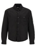 C.P. Company Black Polyamide Full-Length Jacket