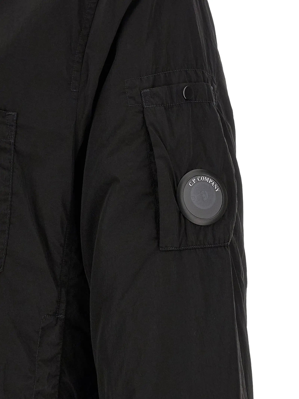 C.P. Company Black Polyamide Full-Length Jacket