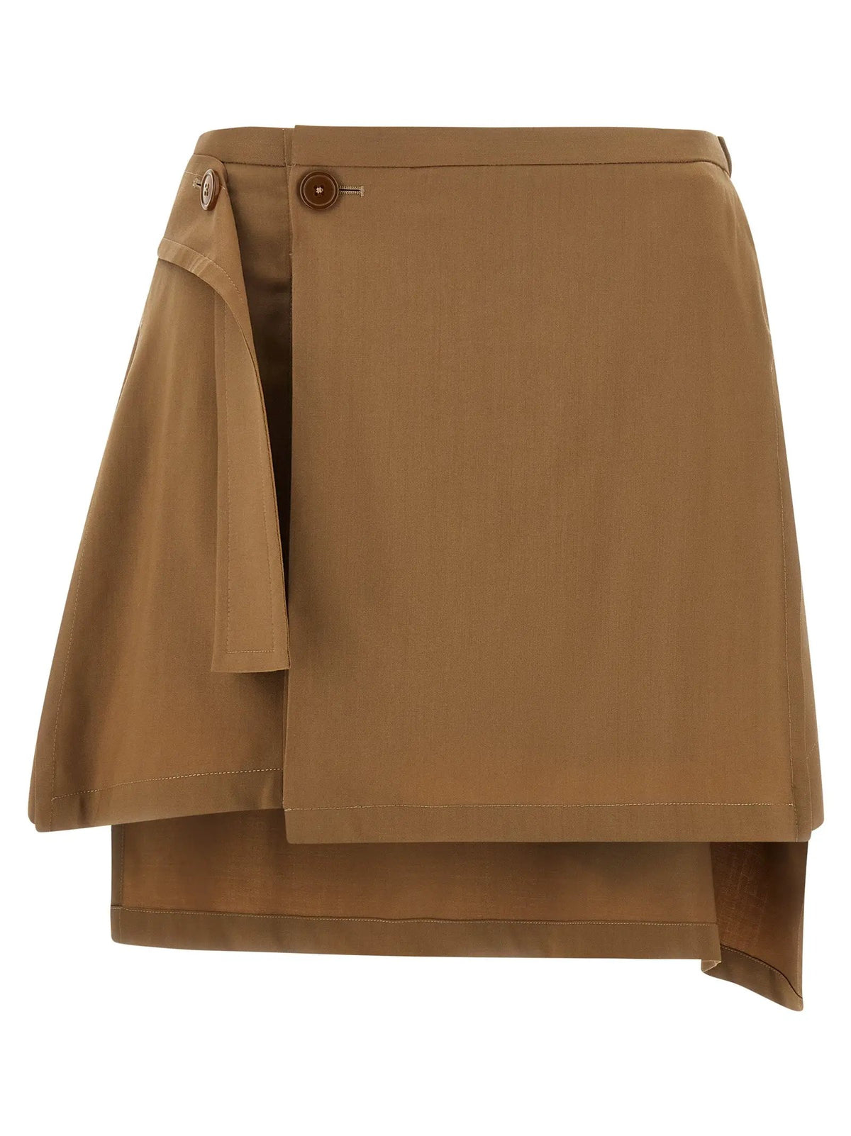 Jupe longue en laine vierge marron Vivienne Westwood