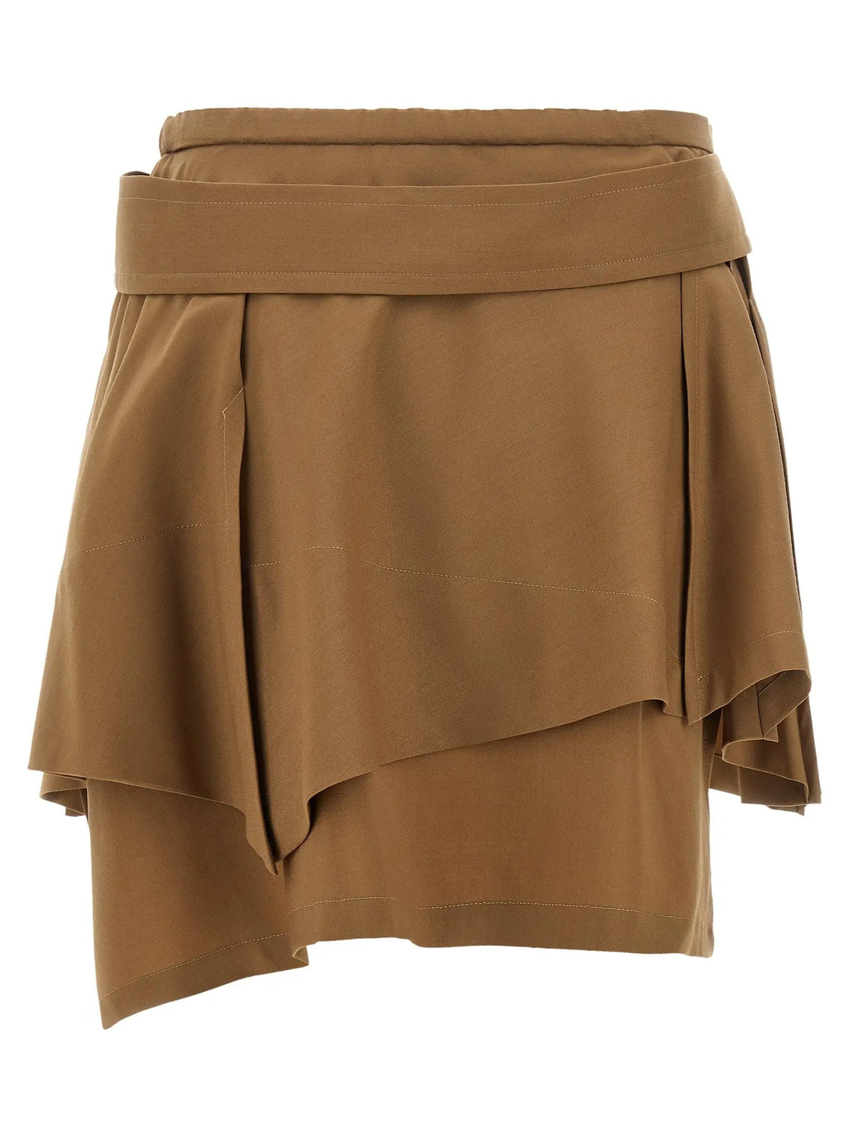 Jupe longue en laine vierge marron Vivienne Westwood