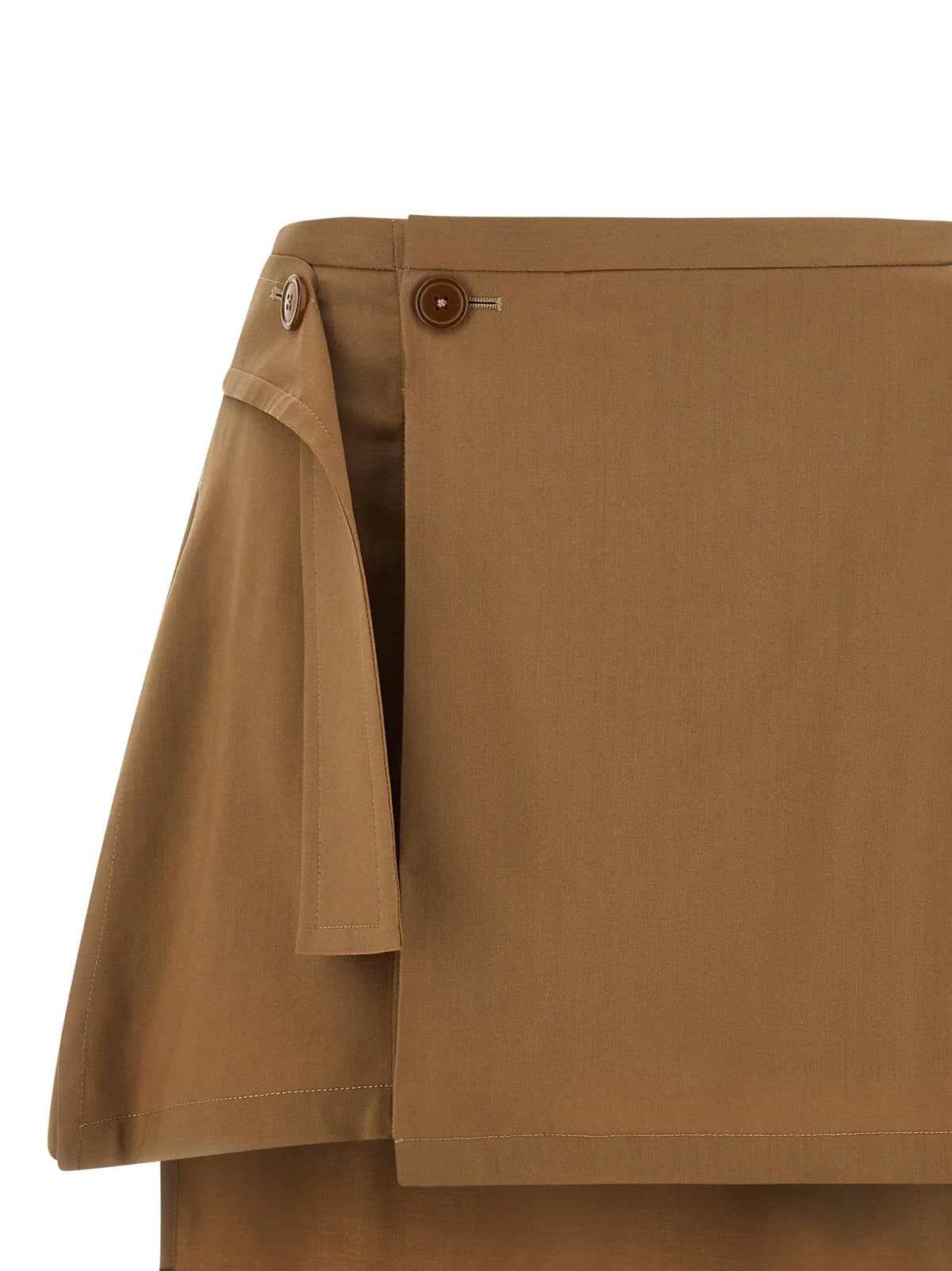 Jupe longue en laine vierge marron Vivienne Westwood