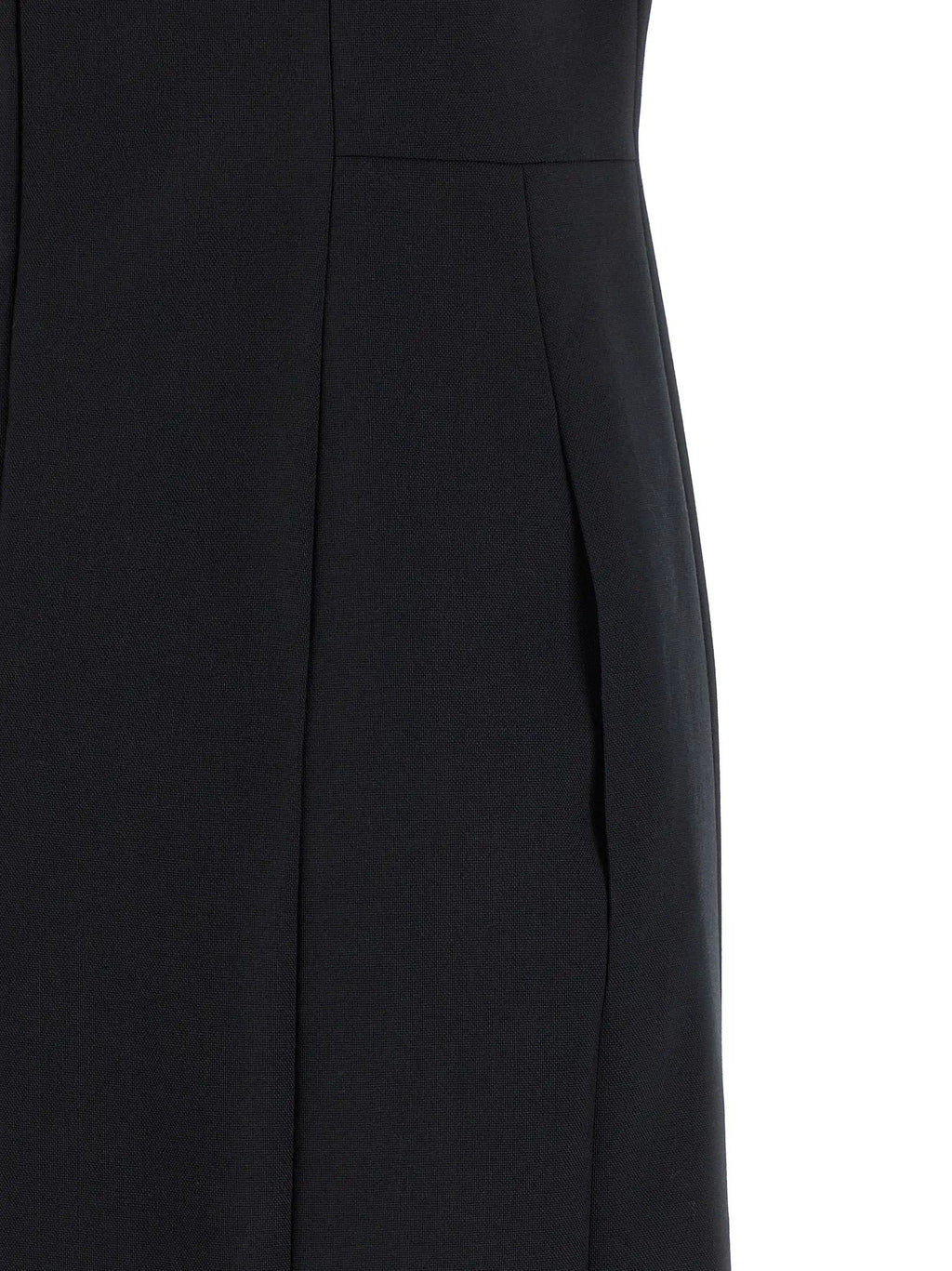 Thom Browne Blue Virgin Wool Midi Dress
