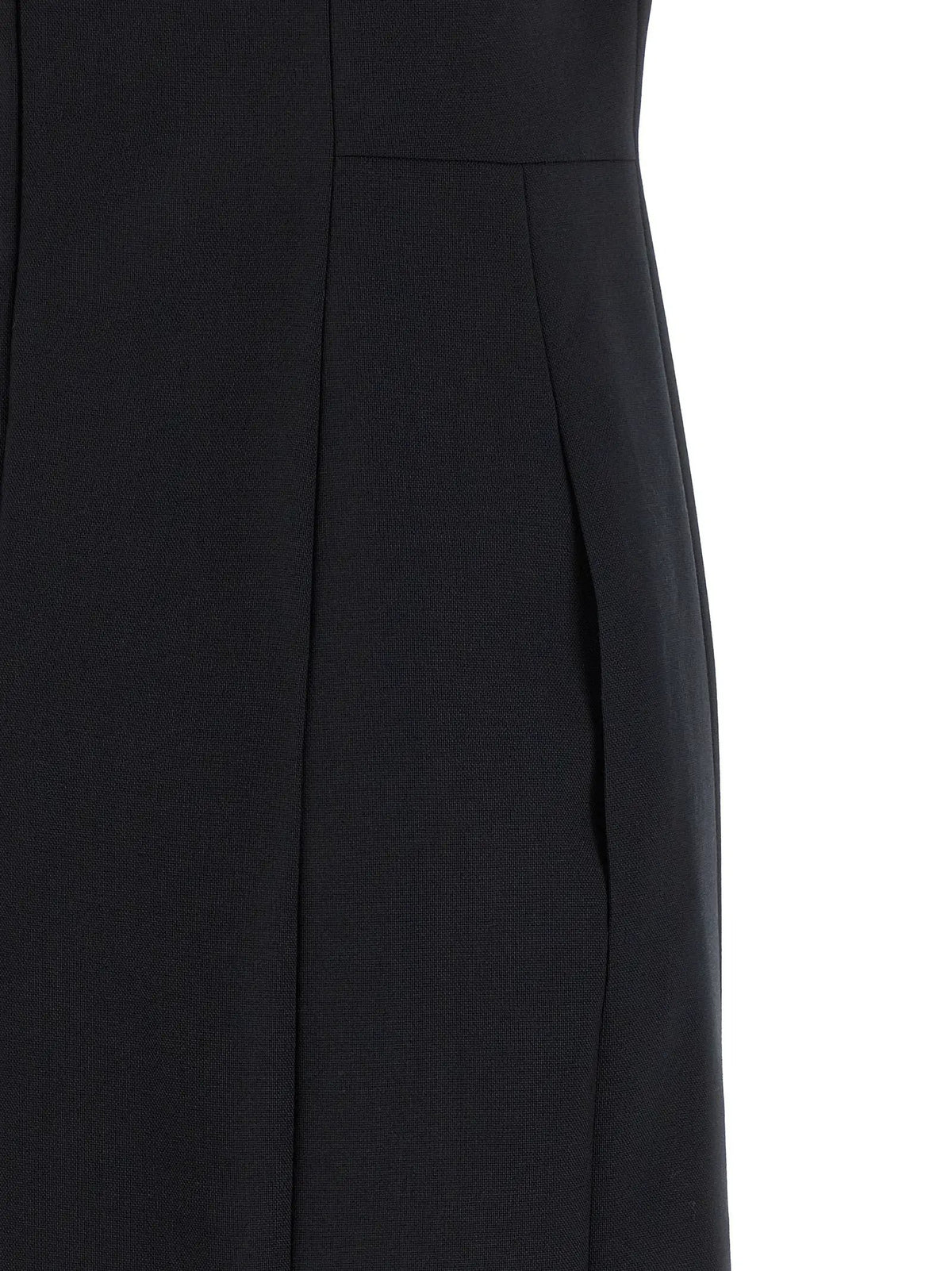 Thom Browne Blue Virgin Wool Midi Dress