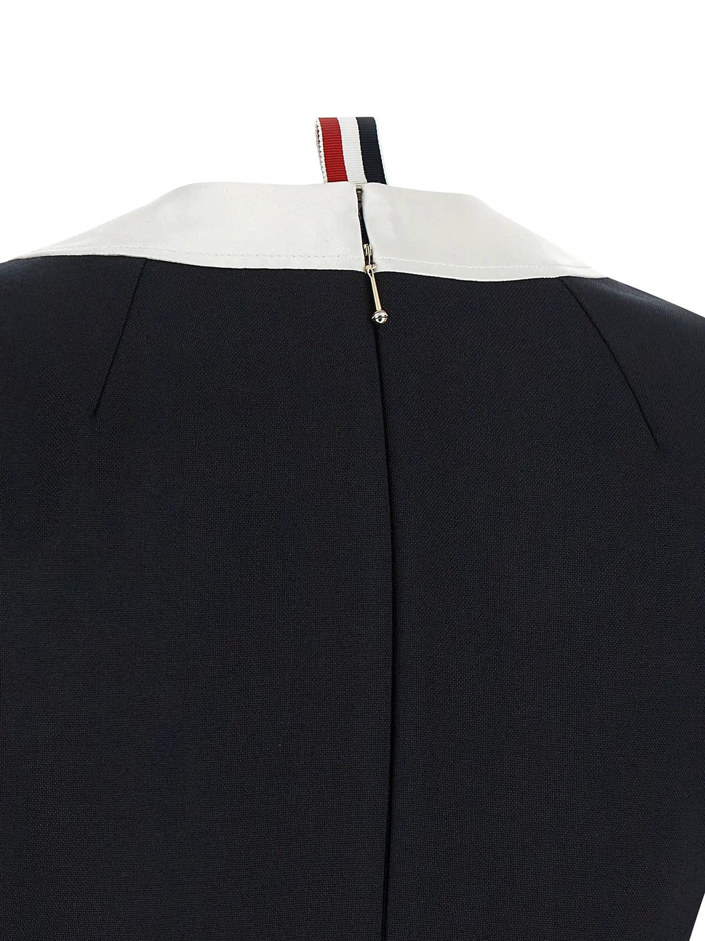 Thom Browne Blue Virgin Wool Midi Dress