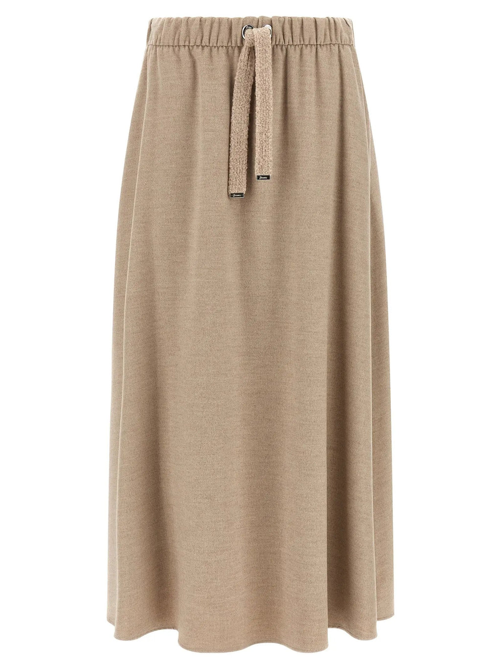 Jupe midi Herno en polyester beige