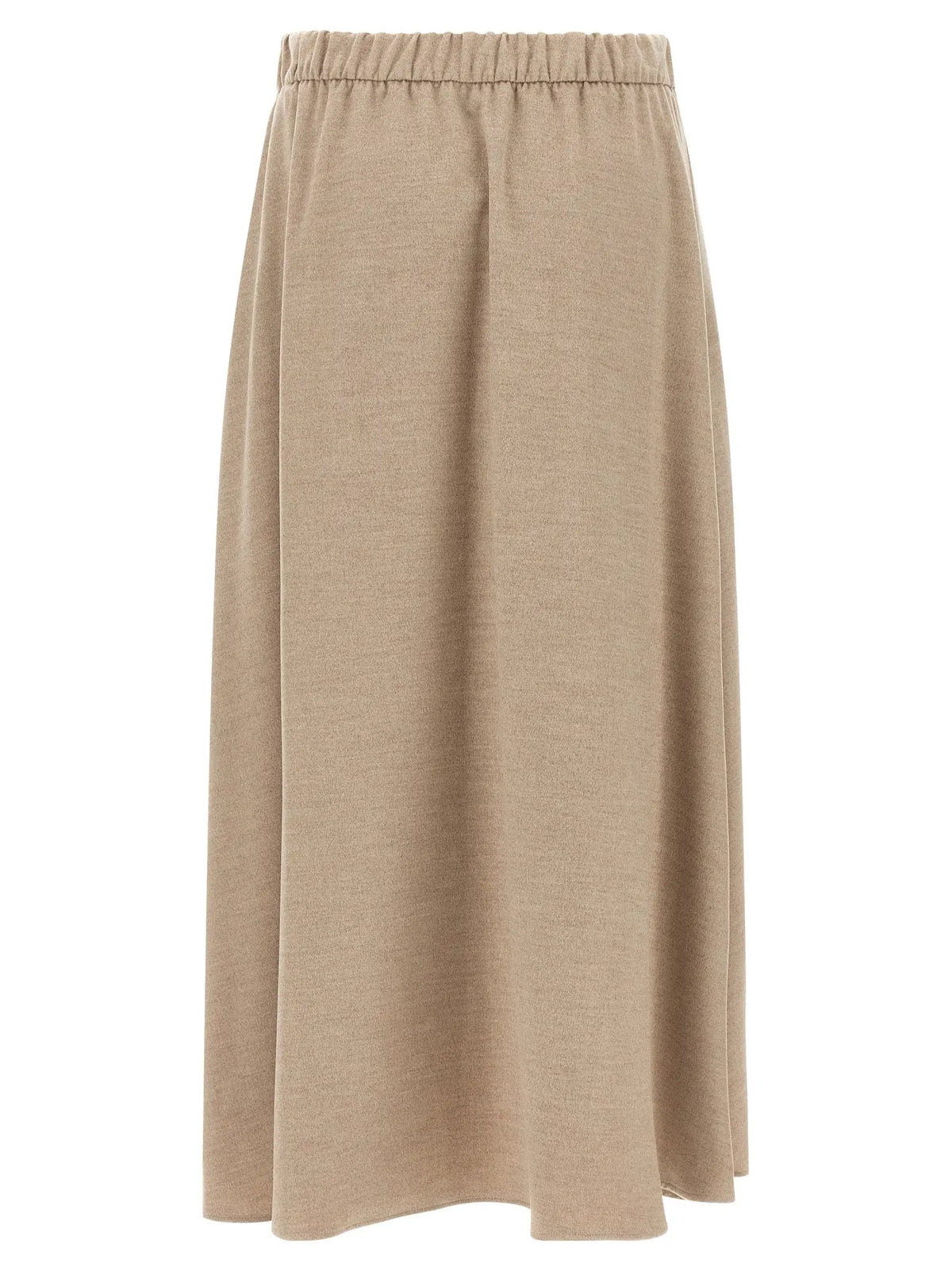 Jupe midi Herno en polyester beige