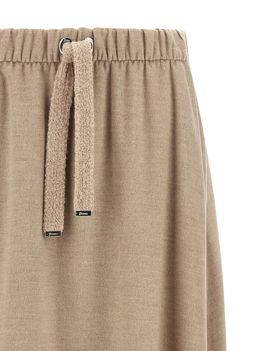 Jupe midi Herno en polyester beige