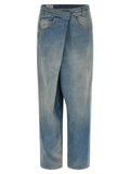 Jeans coupe droite en coton bleu Maison Margiela
