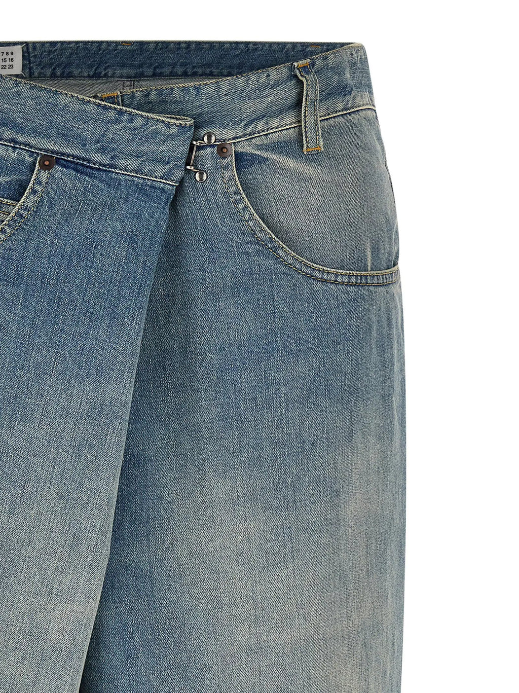 Jeans coupe droite en coton bleu Maison Margiela