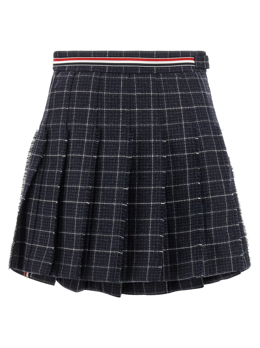 Thom Browne Blue Wool Long Skirt