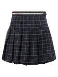 Thom Browne Blue Wool Long Skirt