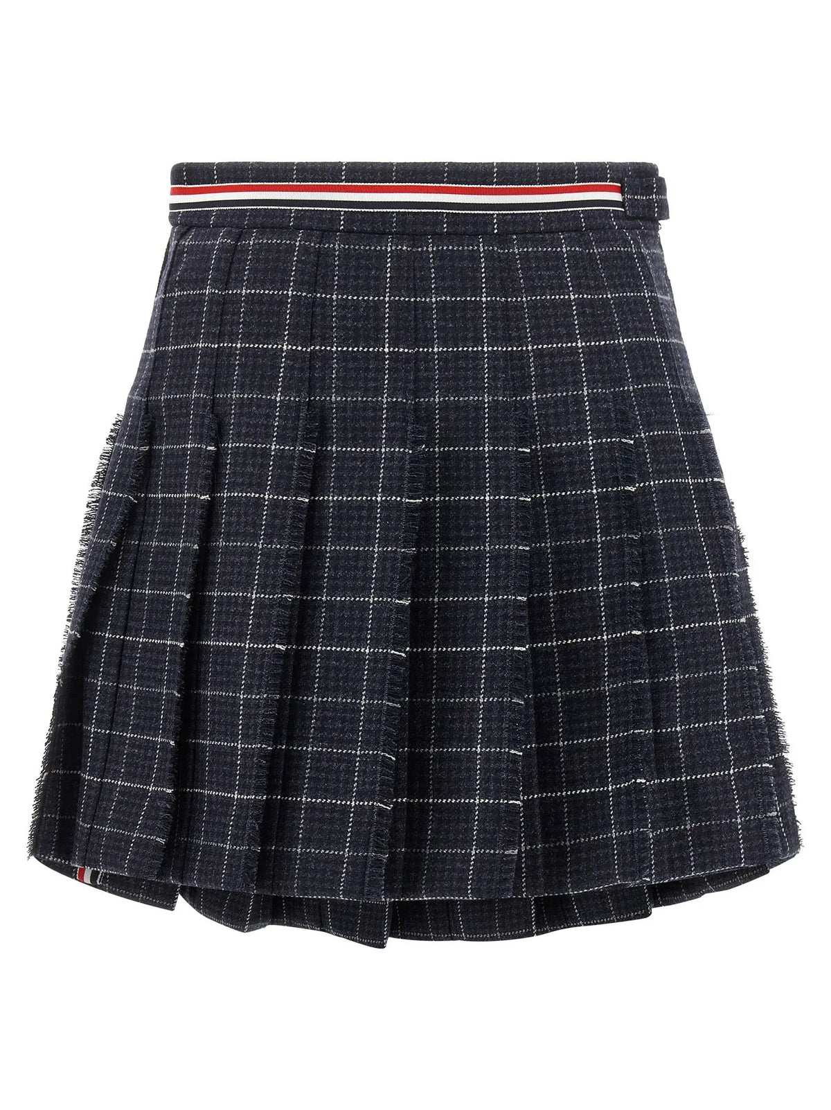 Jupe longue en laine bleue Thom Browne
