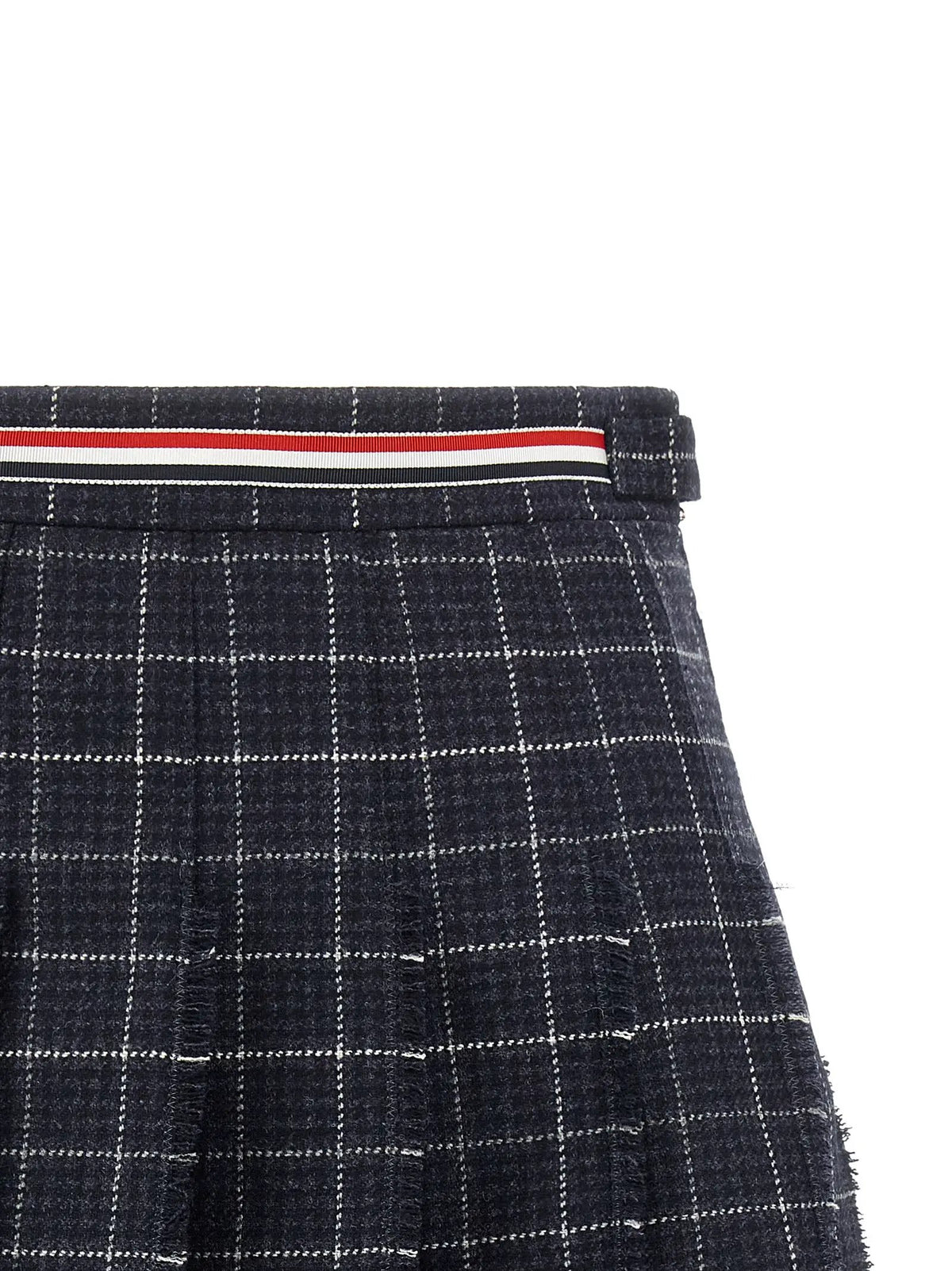 Jupe longue en laine bleue Thom Browne