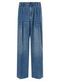 Marni Marni Blue Cotton High-Waisted Jean
