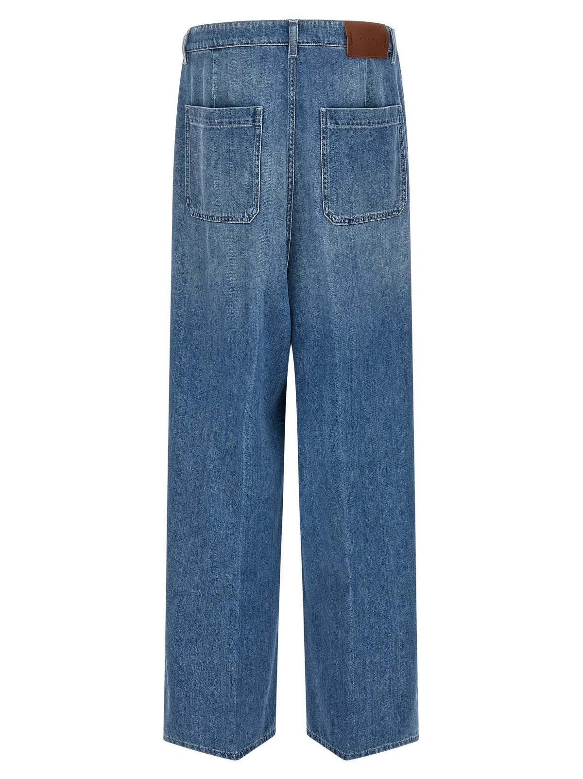 Marni Marni Blue Cotton High-Waisted Jean