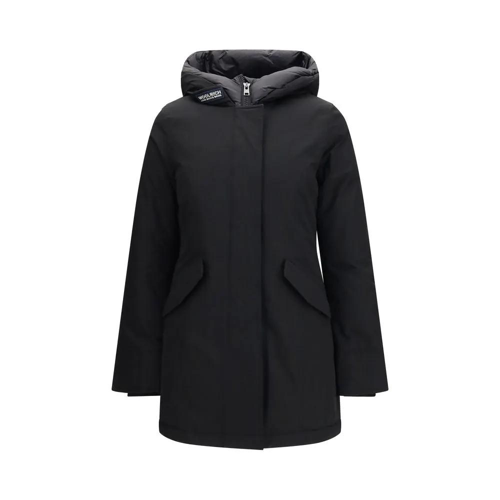 Woolrich Black Cotton Parka
