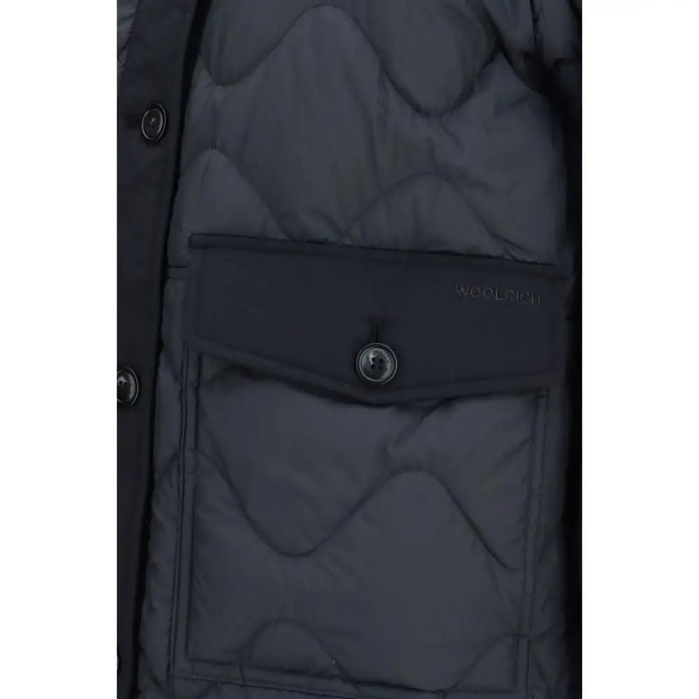 Woolrich Gray Polyester Shell Jacket