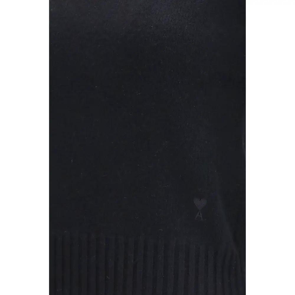 Ami Paris Black Cashmere Turtleneck