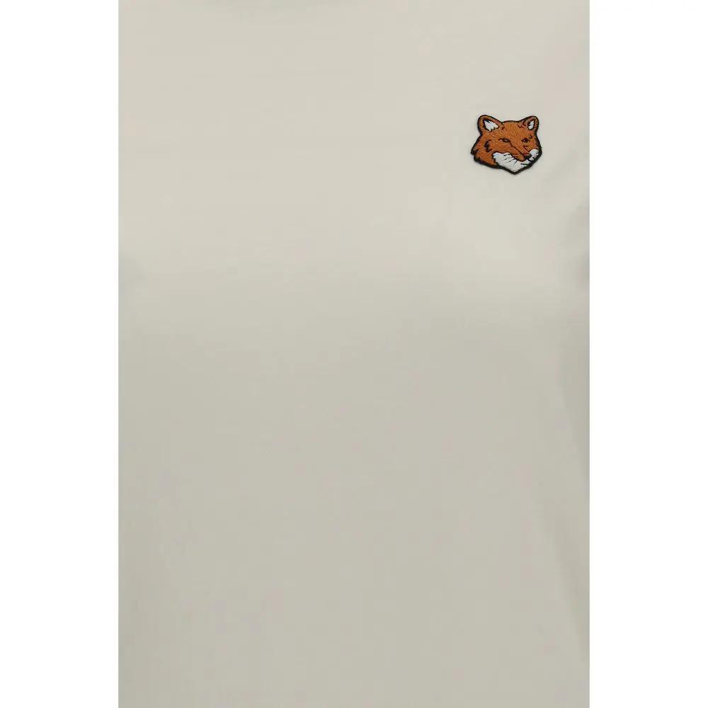 Maison Kitsuné Maison Kitsuné Beige Cotton T-Shirt